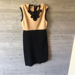 Black and brown dress